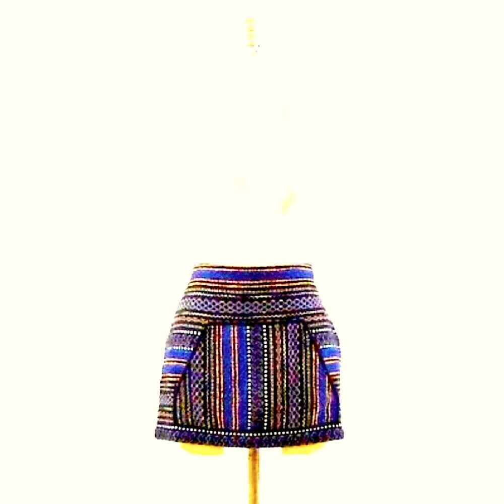 GRYPHON Tamarindo wool kangaroo pocket MINI skirt